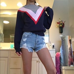 H&M Like New Sweater with V Pattern
